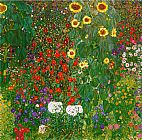 Gustav Klimt Garden with Sunflowers 1905-6